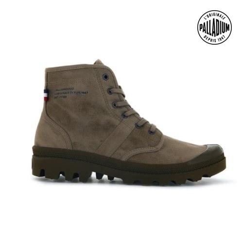 Bottes Palladium Pallabrousse Legion WAX Homme Marron | FR JLH457P